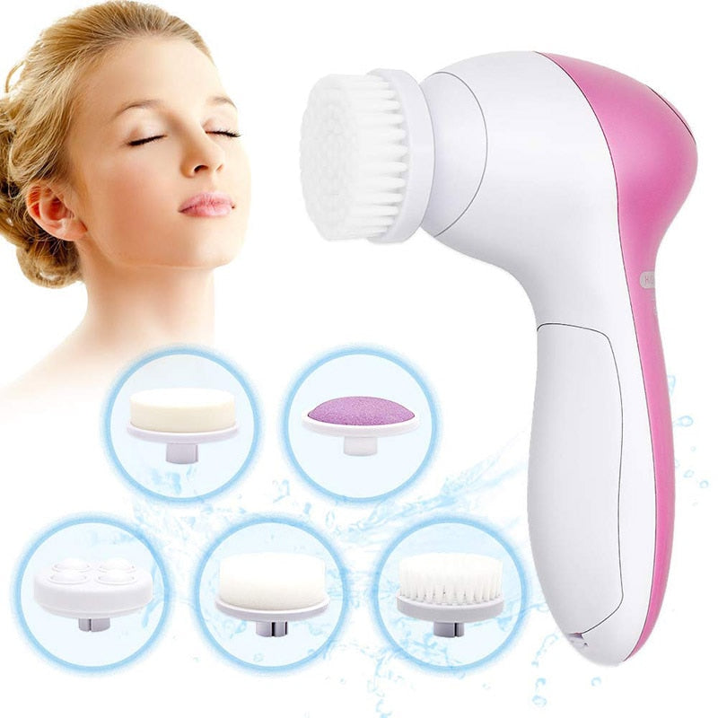 5 in 1 Face Cleansing Brush