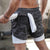 Men 2 in 1 Training Shorts