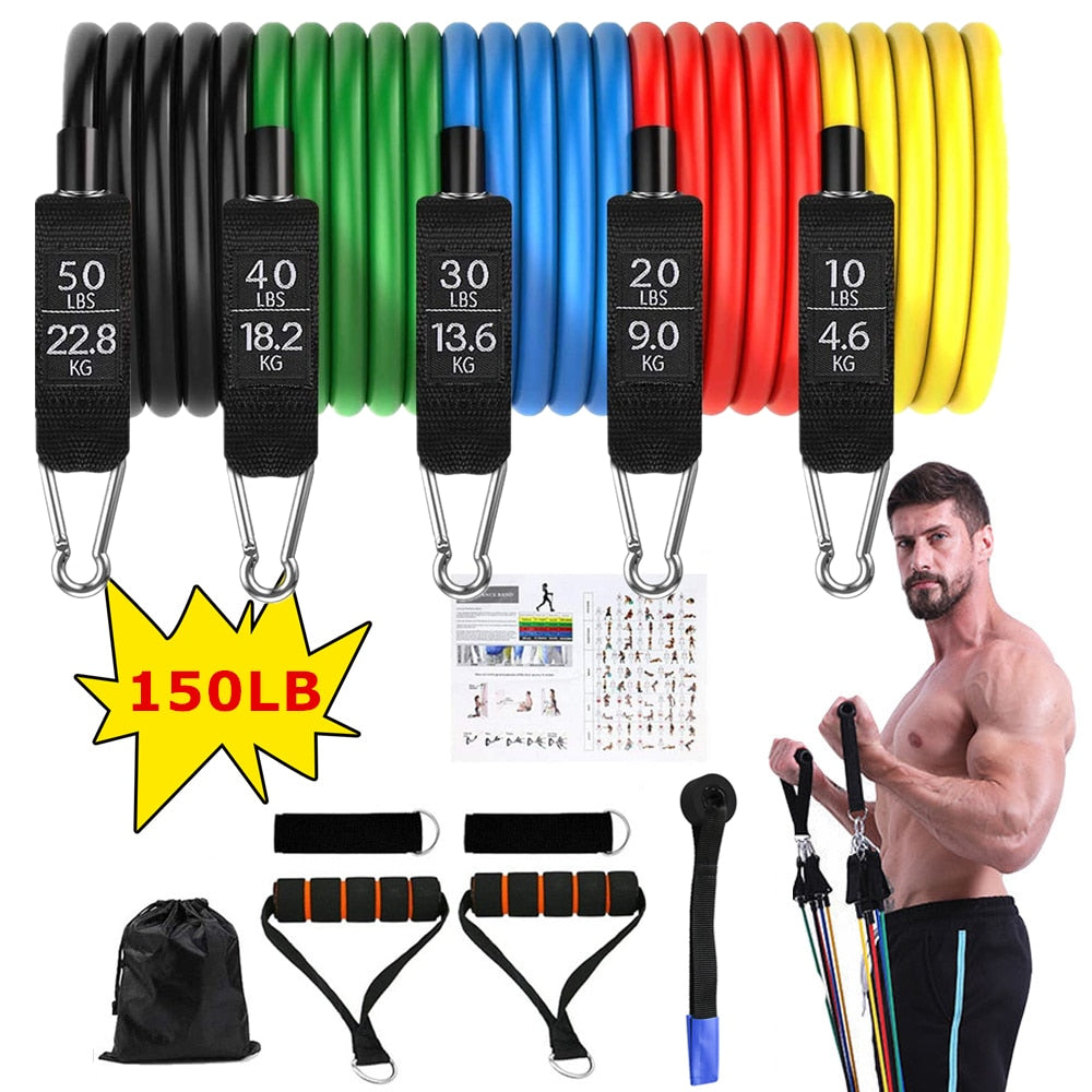 Resistance Bands with Door Anchor