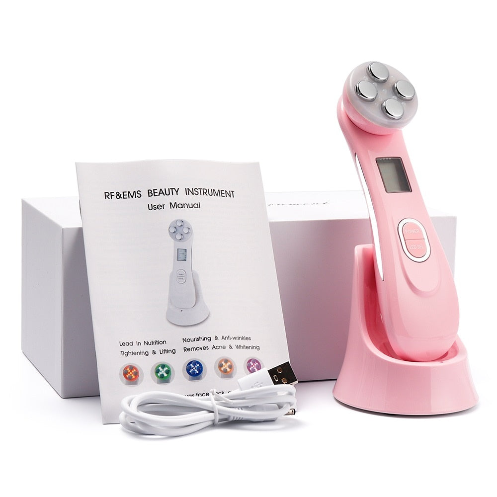 Radio Frequency Facial LED Photon Skin Care Device